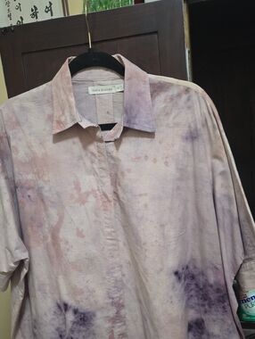 Women's Maria Bouvier Pastel Tie-Dye Shirt - Lavender Blush